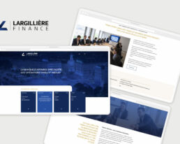 Refonte site web Largillière Finance